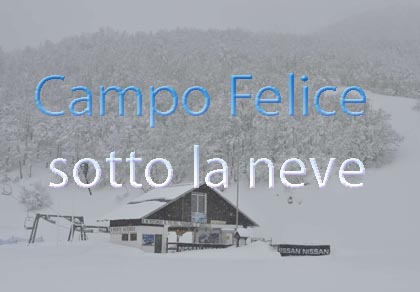 Campo Felice bajo la nieve