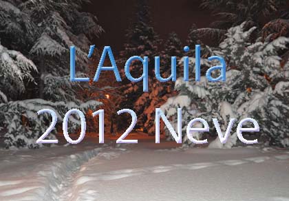 La nevada de 2012 en L'Aquila
