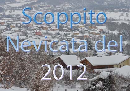 La neige de 2012 à Scoppito