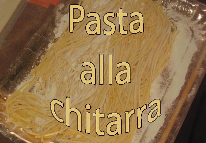 La pasta alla chitarra al sugo