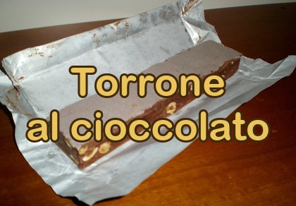Il torrone tenero al cioccolato